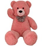 Oyuncak 80 Cm Papyonlu Peluş Ayıcık- İthal Kumaş - Premium Koleksiyon Hediyelik Ayı (% 100 YERLİ)