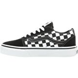 VANS Ayakkabı VN0A38J9PVJ1 YT Ward (Checkered) black/true white Leather