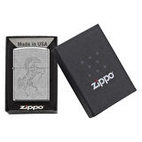 Zippo Classic Antique Silver Plate Çakmak - 49007-00062-MODEL23