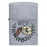 Zippo Paw Bump Design Street Chrome Pocket Çakmak - 49007-00063-MODEL20
