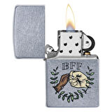 Zippo Paw Bump Design Street Chrome Pocket Çakmak - 49007-00063-MODEL20