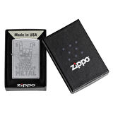 Zippo Heavy Metal Fingers Brushed Chrome Çakmak - 49007-00071-MODEL11