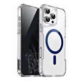 Gpack Apple iPhone 16 Pro Max Kılıf Magsafe Renkli Şeffaf Sert Mika T-Max ALP