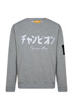 MEN SWEAT-1 GRI MELANJ Erkek Sweatshirt