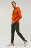 MEN SWEAT PANT. Haki Erkek Eşofman Altı