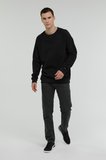 MEN SWEAT Siyah Erkek Sweatshirt