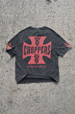 West Coast Choppers  '' Hot Road'' Oversize Yıkamalı T-shirt