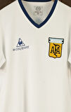 Retro Diege Maradona Off White Regular Fit Arjantin Futbol Forması 1982-1986