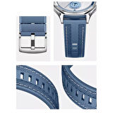 Gpack Huawei Watch GT 5 46mm Kordon Silikon Klasik Metal Tokalı Kayış KRD128