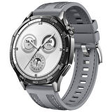 Gpack Huawei Watch GT 5 46mm Kordon Silikon Klasik Metal Tokalı Kayış KRD128