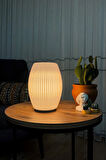 Aurora Glow Beyaz - Modern Masa Lambası | E14 Duy | Minimalist Ve Dekoratif Aydınlatma