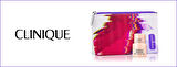 CliniqueŞık Makyaj Çantası Genişlik-18 -Derinlik -11-stm- 15 ML - YÜZ-JELİ -5 ML - GÖZ JELİ