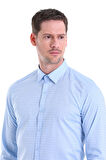 Mavi D.1 Slim Fit Desenli 100% Pamuk Uzun Kol Manşetli Gömlek