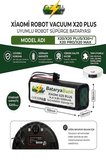 BataryaBank Xiaomi Robot Vacuum X20 Plus / X20 / X20+ / X20 Pro / X20 Max Uyumlu Robot Süpürge Bataryası 14.4-14.8V 5200mAh Li-ion Yedek Pil