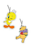2'li Tweety Ve Winnie The Poo Dekoratif Oto Kokusu Ve Aksesuar Seti
