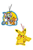 2'li Tom&jerry Ve Pikachu Set Dekoratif Oto Kokusu Ve Aksesuarı
