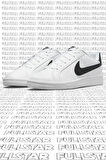 Nike Court Royale Unisex Leather Sneaker Hakiki Deri Günlük Spor Ayakkabı Beyaz
