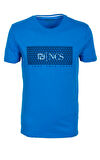 Erkek Tişört Bisiklet Yaka Sax %100 Pamuk Slim Fit Baskılı T-shirt NCS JEANS 1925