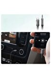Type-C-3.5mm Aux Kablo | iPhone 15, Android Telefonlar İçin | Araba AUX Kablosu 1 Metre (MAVİ) Renk