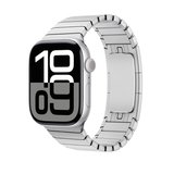 Gpack Apple Watch SE 40 mm Kordon Yandan ÇıtÇıtlı Metal Parçalı Çizgi Dizayn KRD35