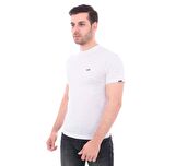 0A3CZEYB21-R Vans Left Chest Logo Tee Erkek T-Shirt Beyaz