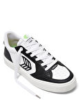 Cariuma 421401W74M -VALLELY Leather Accents Beyaz - Siyah Deri Erkek Lifestyle Ayakkabı