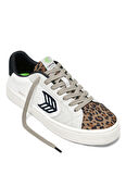 Beyaz - Çok Renkli Kadın Lifestyle Ayakkabı 411301W85W - SALVAS Leather Leopard