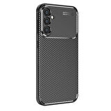 Gpack Samsung Galaxy S25 Plus Kılıf Negro Karbon Kamera Korumalı Silikon