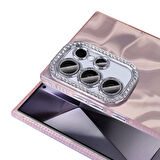 Gpack Samsung Galaxy S24 Ultra Kılıf Parlak Taş Detaylı Airbagli Esila Kapak