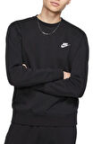 Sportswear Club Fleece Crew Erkek Siyah Sweatshirt