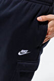 Nike Nsw Clup Fleece Şardonlu Erkek Siyah Kargo Eşofman Altı