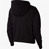 Nike W Nsw Essntl Flc Gx Crop Hdy Kadın Siyah Swea