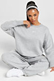 Nike Phoenix Fleece Oversize Kesim Kadın Gri Sweatshrit