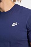 Nike M Nsw Club Erkek Lacivert Tişört AR4997-410