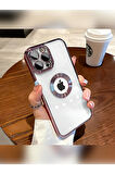 İPHONE 14 PLUS UYUMLU OMEGA LAZER KESİM YUMUŞAK KILIF KAMERA KORUMALI ŞIK TASARIM SİLİKON ŞEFFAF KENAR MOR