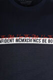 Erkek Tişört Bisiklet Yaka Lacivert %100 Pamuk Slim Fit Baskılı T-shirt NCS JEANS 1932