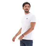 B0A2BPR1001-R Timberland Ss Dunstan River Jersey Crew Tee Slim Erkek T-Shirt Beyaz