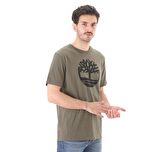 B0A2C2RA581-R Timberland Ss Kennebec River Tree Logo Tee Erkek T-Shirt Yeşil