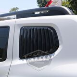 Dacia Duster 2018 Sonrası Uyumlu Kelebek Cam Izgarası Kelebek Cam Vizörü Havalandırma Sağ Sol Takım Parlak Siyah