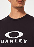 Oakley Bisiklet Yaka Baskılı Siyah Erkek T-Shirt FOA402167 O BARK 2.0
