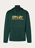 Oakley Sarı - Yeşil Erkek Kapüşonlu Baskılı Sweatshirt FOA402381 RIDER LONG 2.0 HOODIE