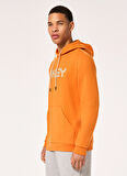 Oakley Turuncu Erkek Kapüşonlu Baskılı Sweatshirt FOA402599 B1B PO HOODIE 2.0
