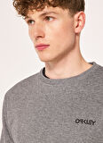 Oakley Gri Erkek Bisiklet Yaka Baskılı Sweatshirt FOA404798 ROAM COMMUTER RC CREW SWE