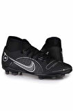 Nike Mercurial Superfly 8 Club Fg-Mg Soccer Shoes Erkek Çoraplı Çoklu Zemin Siyah Krampon 