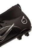 Nike Mercurial Superfly 8 Club Fg-Mg Soccer Shoes Erkek Çoraplı Çoklu Zemin Siyah Krampon 