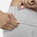 Nike Yoga Luxe Leggings High Rise Yüksek Belli Lazer Kesim 7/8 Toparlayıcı Soft Tayt Gri