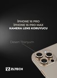 iPhone 16Pro/16Promax Uyumlu Kamera Lens Koruyucu