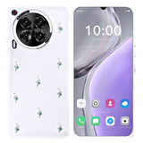 Gpack Tecno Camon 30 uyumlu Kılıf Kenarlar Airbagli Simli Şeffaf Kutup Kapak