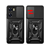 Gpack Xiaomi Poco X7 Pro uyumlu Kılıf Pars Sürgülü Vega Yüzüklü Sert Silikon