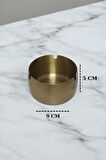 Gold Dekoratif Metal Paslanmaz Çelik Küllük